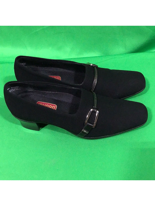 Munro American Black Micro Fiber Women's Low Heels 8M - In Box - The Kennedy Collective Thrift - 
