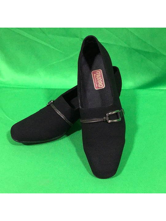 Munro American Black Micro Fiber Women's Low Heels 8M - In Box - The Kennedy Collective Thrift - 