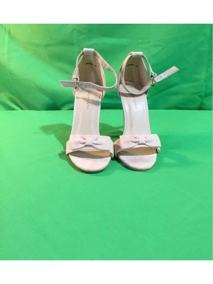 New Look Beige Heel Heel Women 5.5 - The Kennedy Collective Thrift - 