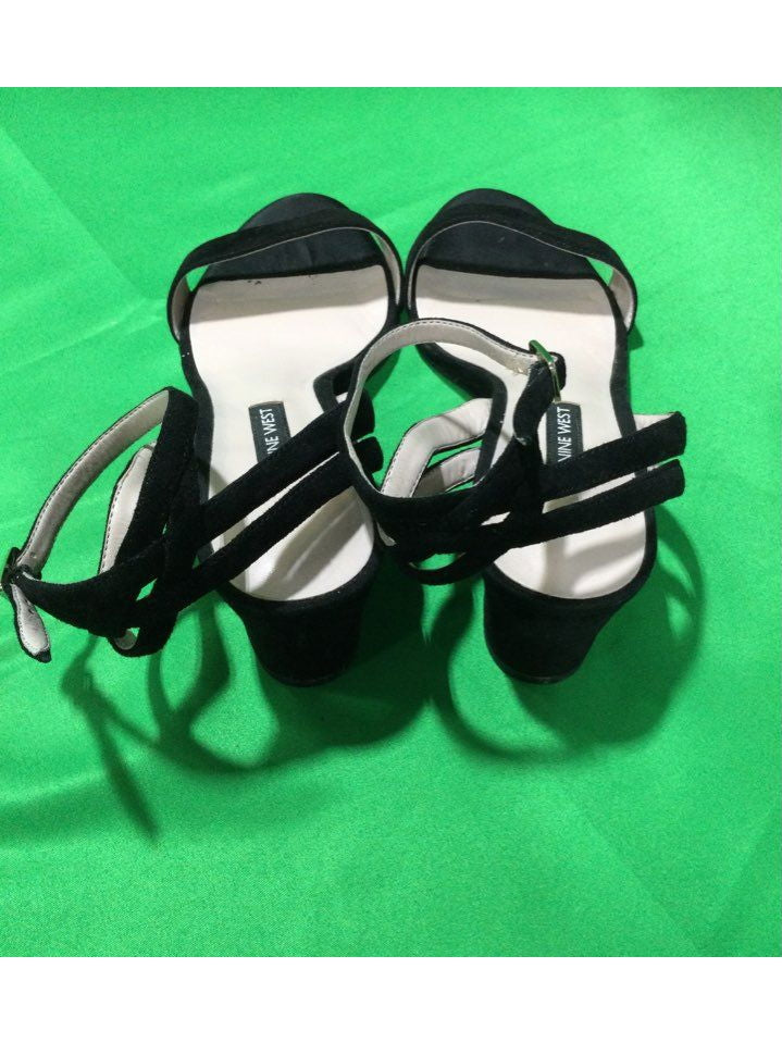 Nine West Black Slingback Sandal Women 9.5 - The Kennedy Collective Thrift - 