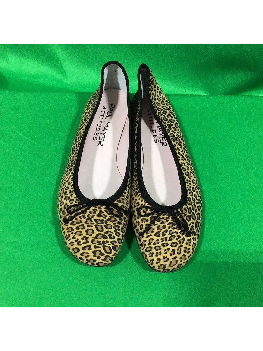 Paul Mayer Attitudes Ladies Ballet Flats Size 10 Brown Cheetah Print - In Box - The Kennedy Collective Thrift - 