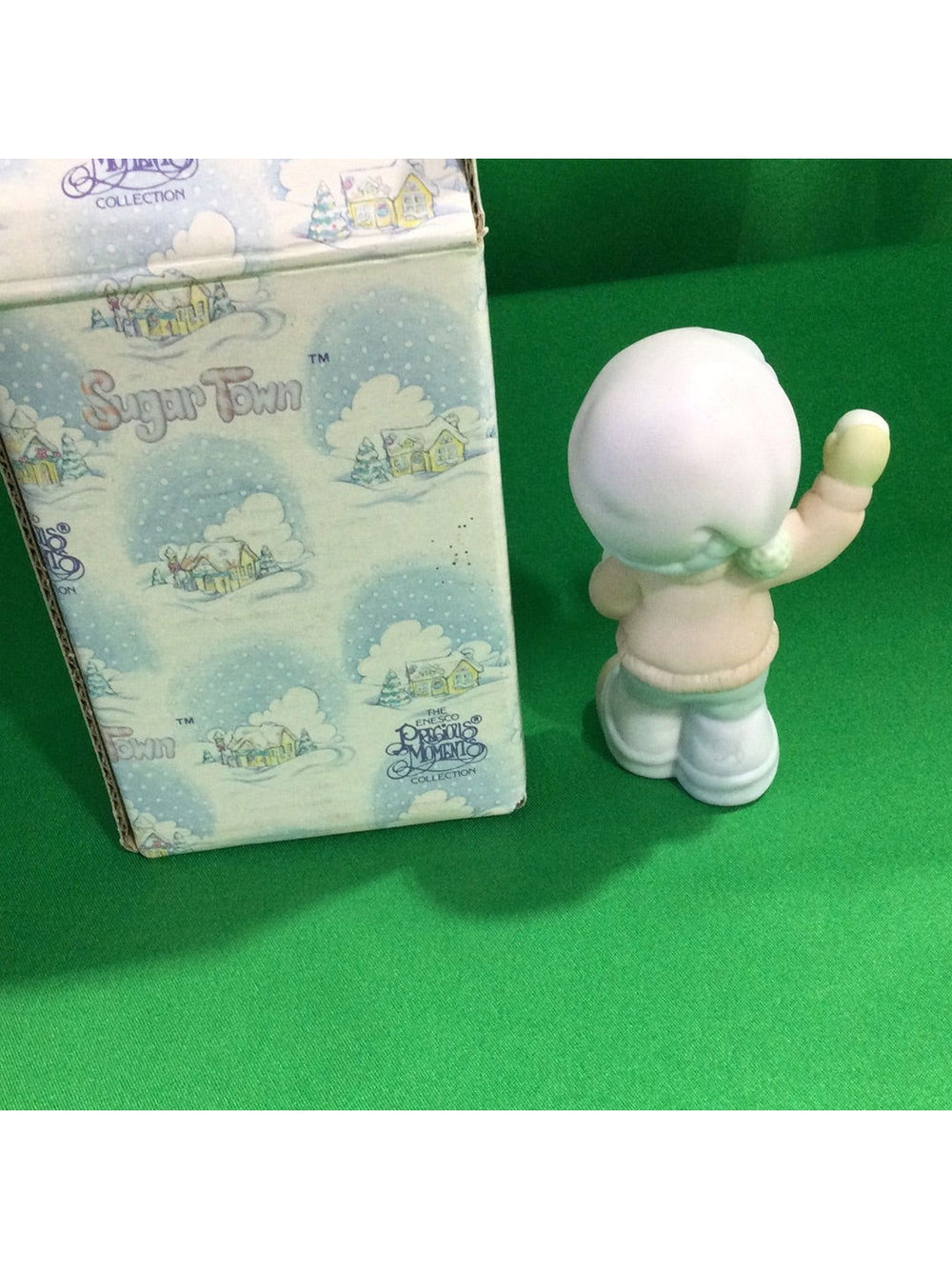 Precious Moments Sammy Boy with Snowballs Figurine In Box - The Kennedy Collective Thrift - 