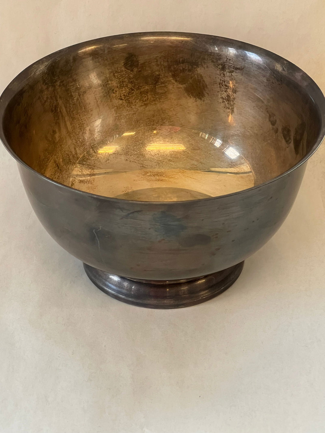 Silver Tone Bowl Serving - The Kennedy Collective Thrift - 