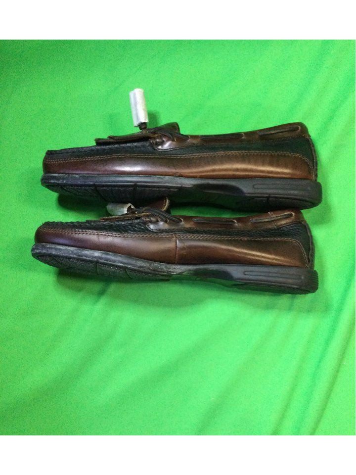 Sperry Brown Solid Loafer Dress Shoe Men 10.5 - The Kennedy Collective Thrift - 