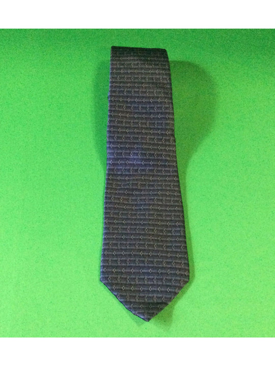 Stafford Blue Striped with small Dots Silk Standard Size Men's Tie - The Kennedy Collective Thrift - 