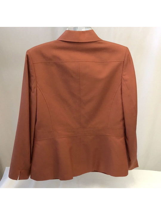 Talbots Petites Ladies Coral Collared Buttoned Blazer - Size 8 - The Kennedy Collective Thrift - 