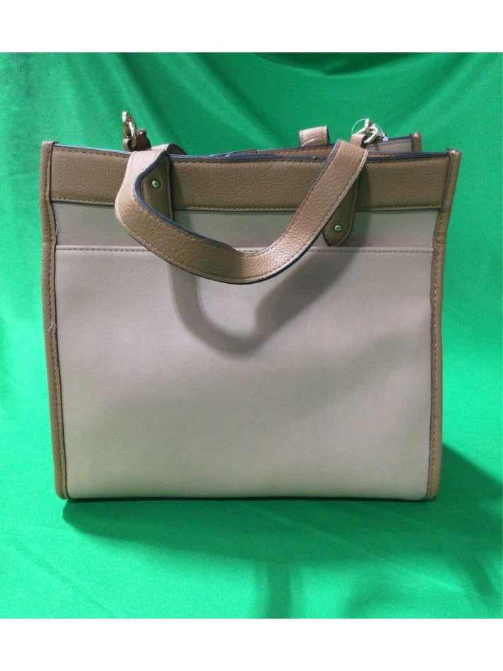 Time and True Brown Medium 100% Polyester Handbag - The Kennedy Collective Thrift - 