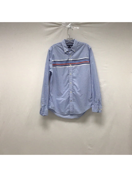 Tommy Hilfiger Men's Blue Dress Shirt - The Kennedy Collective Thrift - 