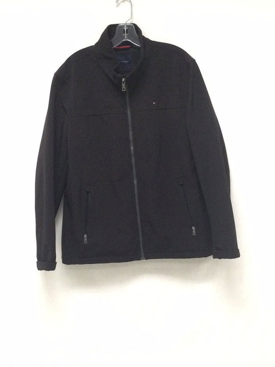 Tommy Hilfiger Men's Large Black Jacket - The Kennedy Collective Thrift - 