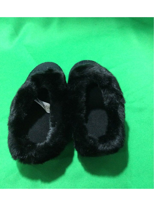 Totes Black Slip-On Slipper Women 7-8 In Box New - The Kennedy Collective Thrift - 