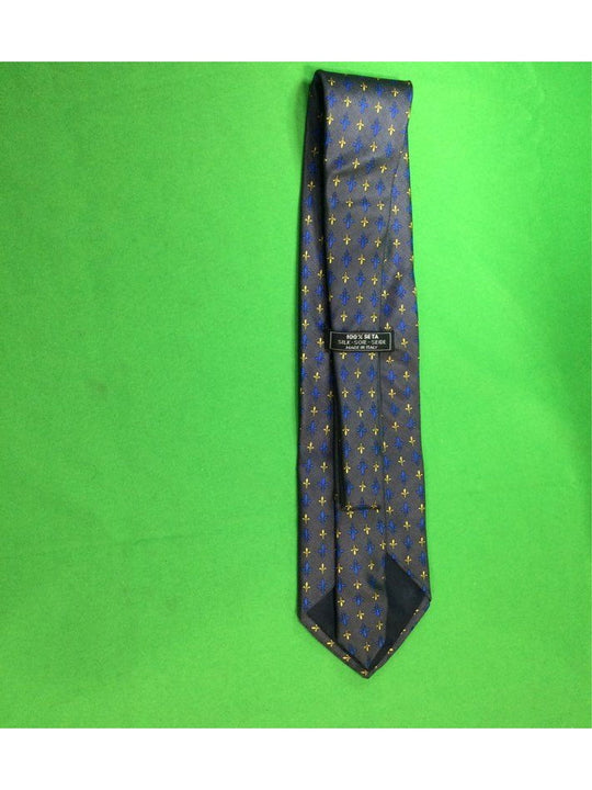 Unknown Company Standard Size Seta - Silk Blue and Yellow Check Men's Tie - The Kennedy Collective Thrift - 