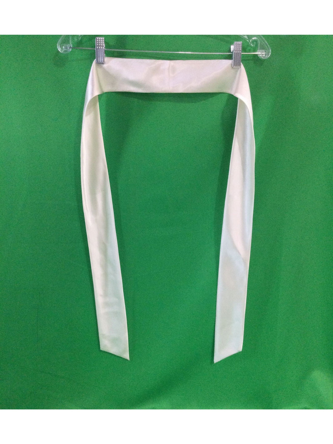 Unknown Company White Medium Size Unknown Material Ladies Scarf - The Kennedy Collective Thrift - 