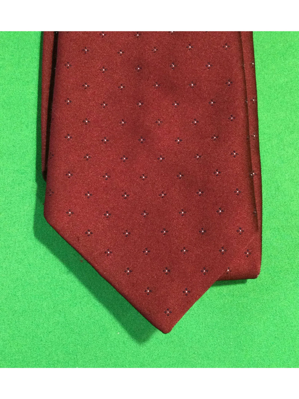 Van Heusen Red and White small Polka Dot Men's Tie - The Kennedy Collective Thrift - 