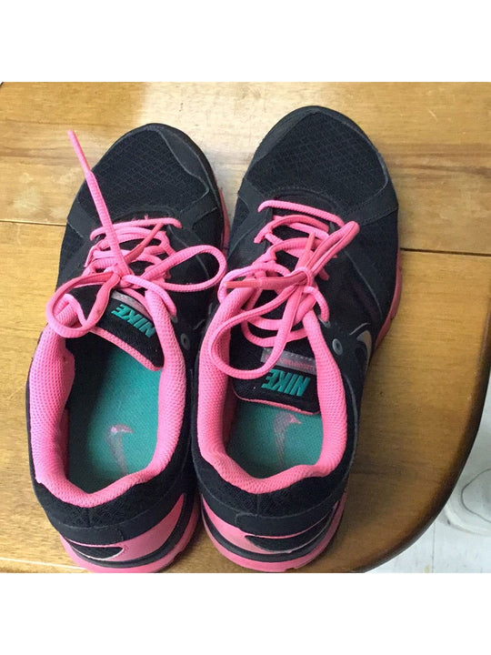 Women's Nike Teal Pink Lace Up Revolution 2 Running Shoes 9.5 - The Kennedy Collective Thrift - 