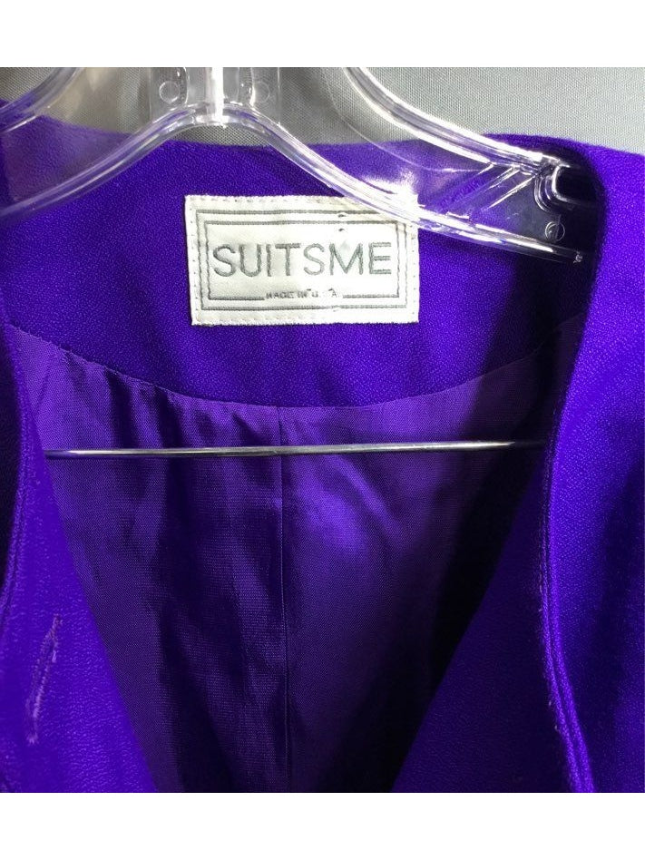 SUITSME Purple Skirt Suit Set - Size XS