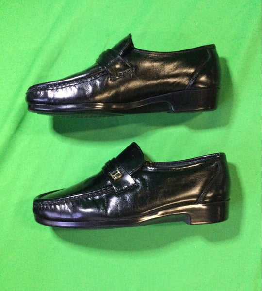 Florsheim Black Solid Strappy Dress Shoe Men 6.5