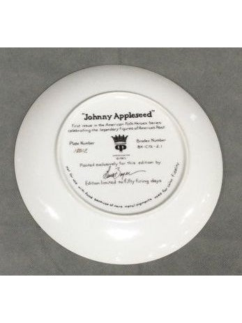 Crown Parian Medium Johnny Appleseed Collector Plate - In Box