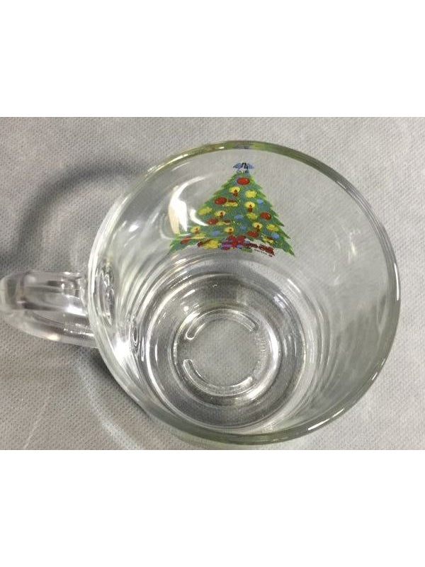 Luminarc Small Glass Christmas Tree Mug