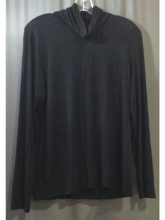 Calvin Klein Women's Black Turtle Neck Top Long Sleeve - Size L - Large