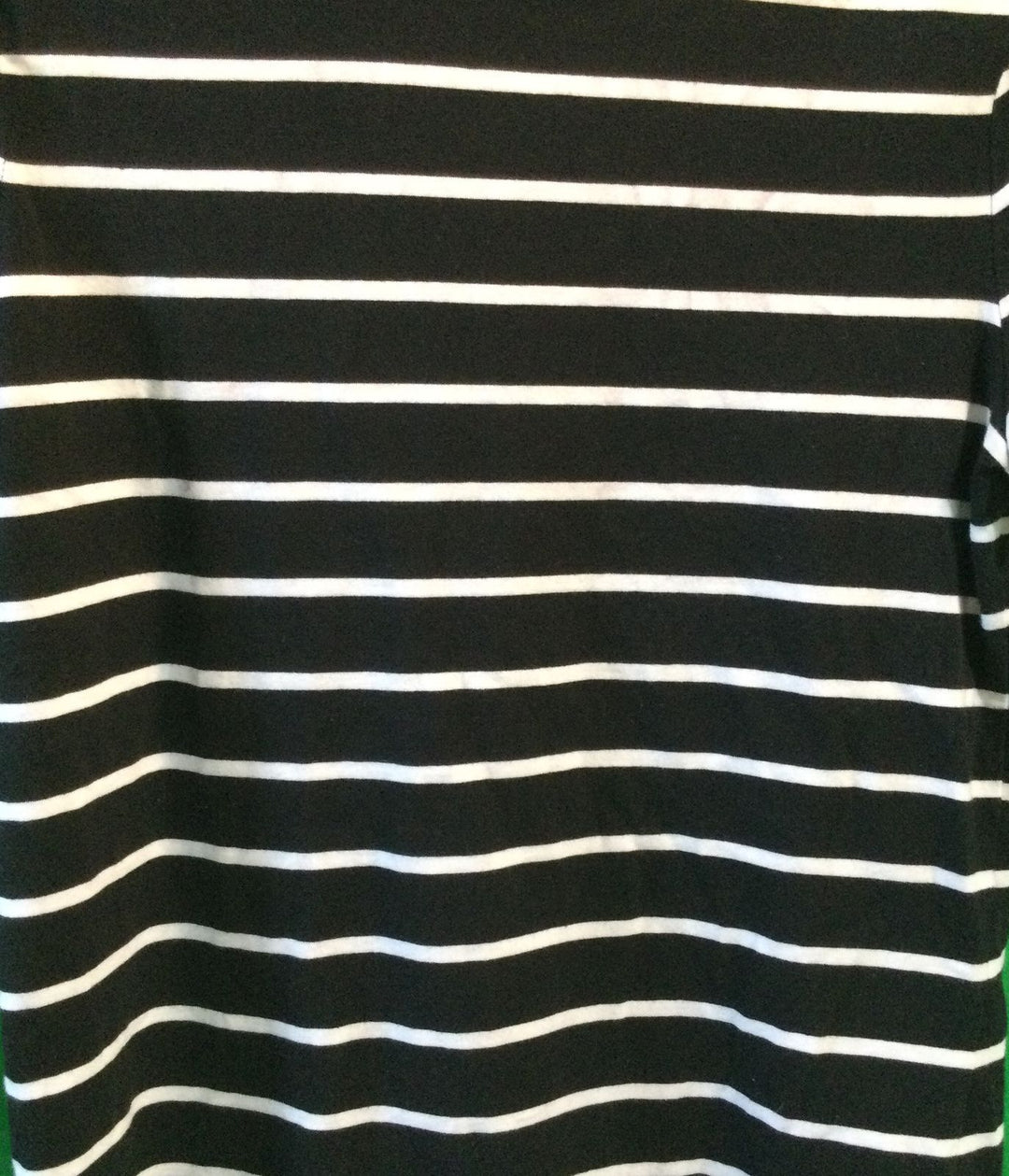 Lord & Taylor Black and White Striped T-Shirt - Size Medium - Ladies