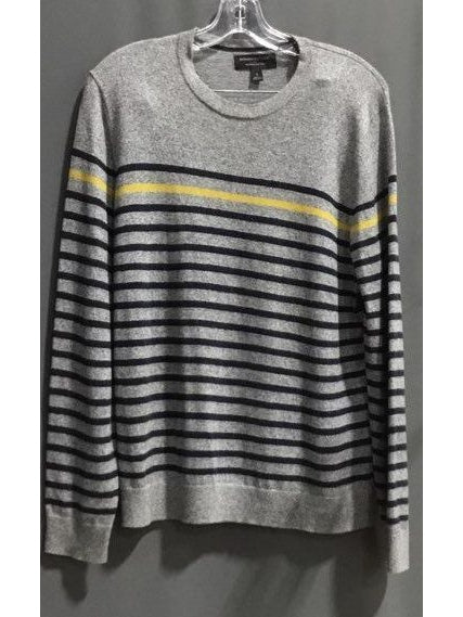 Banana Republic Gray Black And Yellow Sweater - Size Small