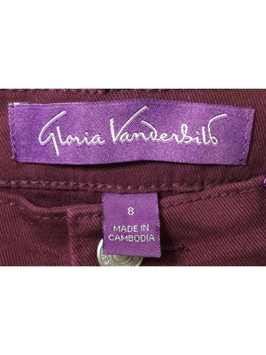 Gloria Vanderbilt Women's Long Purple Jeans Pants - Size 8