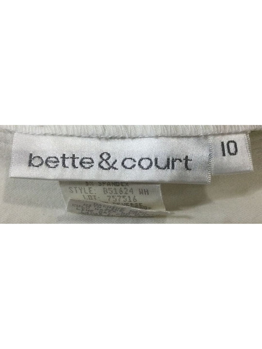 Bette & Court Women's White Skirt - Size 10