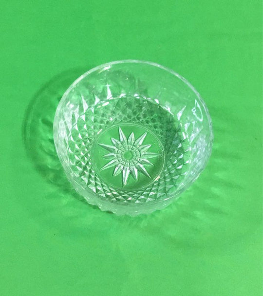 Small Glass Bowl With Star And Diamonds Bowl With Star And Diamonds