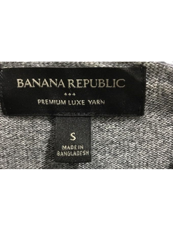 Banana Republic Gray Black And Yellow Sweater - Size Small