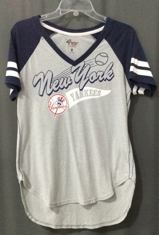 Yankees Gray\Blue T-Shirt - Size Medium