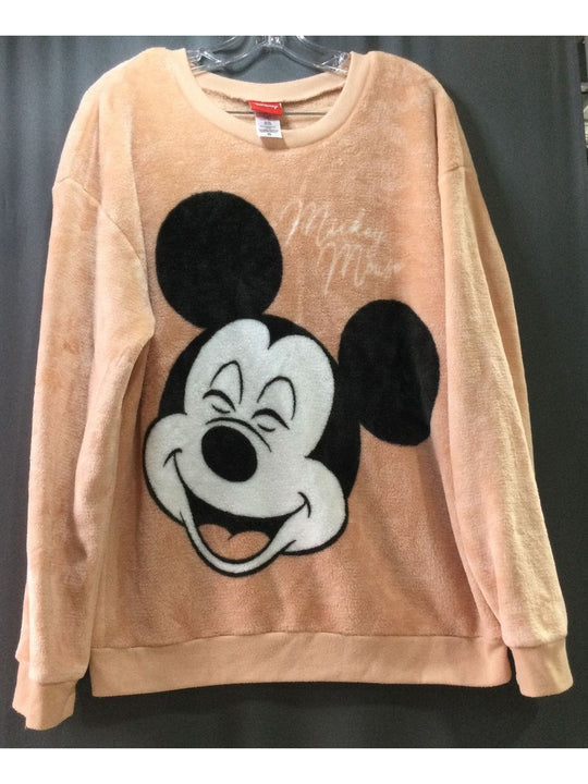 Disney Pink with Black and White Mickey Sleep Sweater - Long Sleeve - Size XL/XG