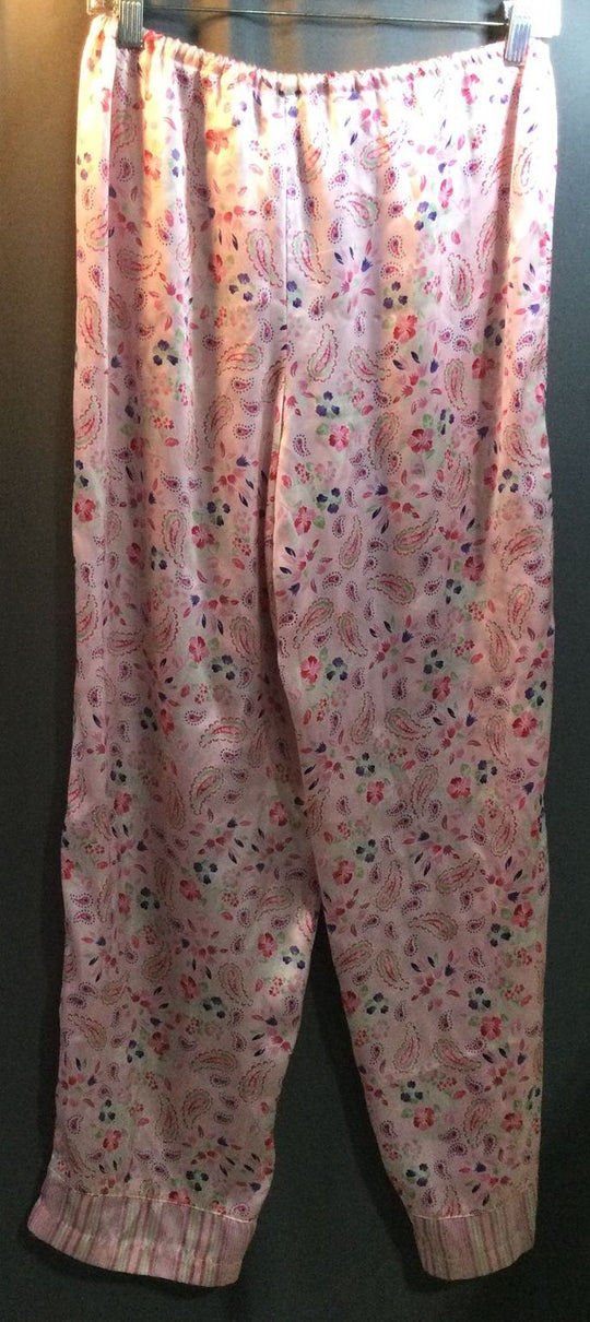 Unknown Name Pink Floral Print Pants - Size Small - Ladies