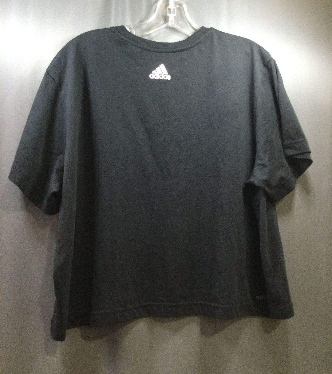 Adidas Black and White Polyester T-Shirt - Size XL - Ladies