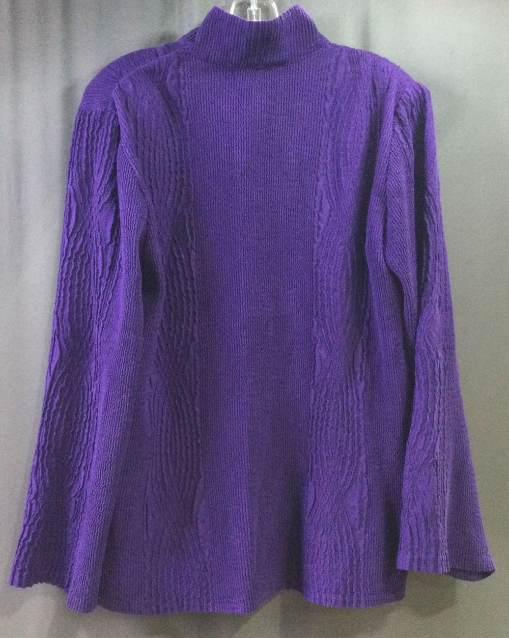 No Name Brand Purple Striped Jacket - Size Large - Ladies