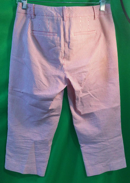 Talots Pink and White Striped Pants - Size 2P - Ladies