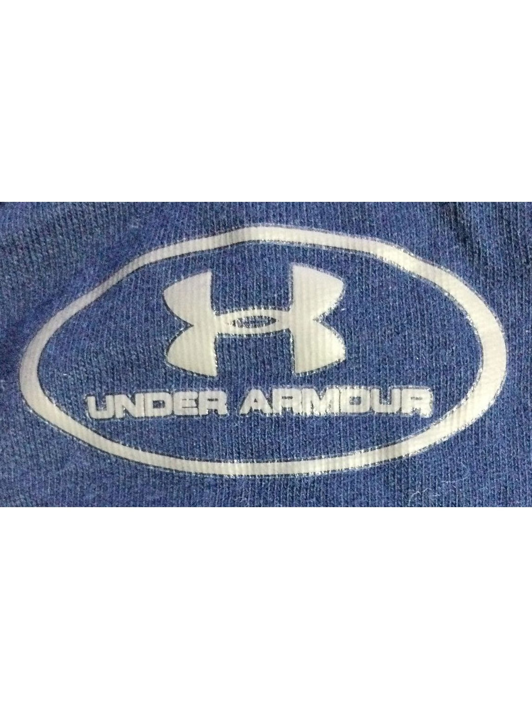 Under Armour Blue and Red Logo Men's T-Shirt - Size MD/Medium