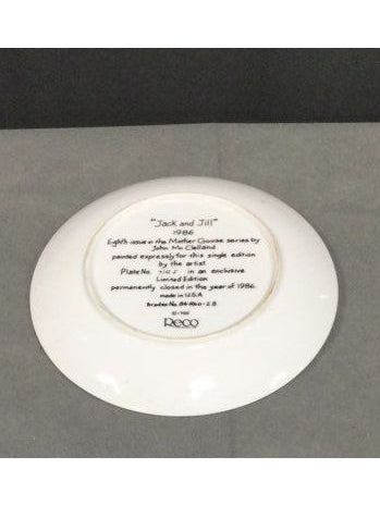 Reco Medium Jack & Jill 1986 Collector Plate