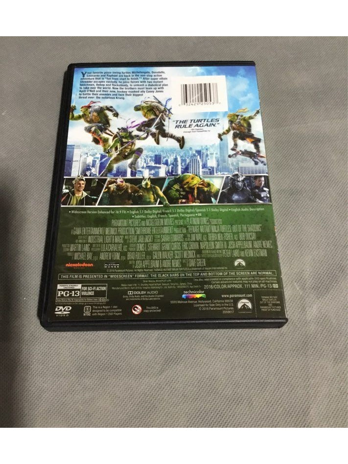 Paramount Picture's Teenage Mutant Ninja Turtles: Out Of The Shadows DVD