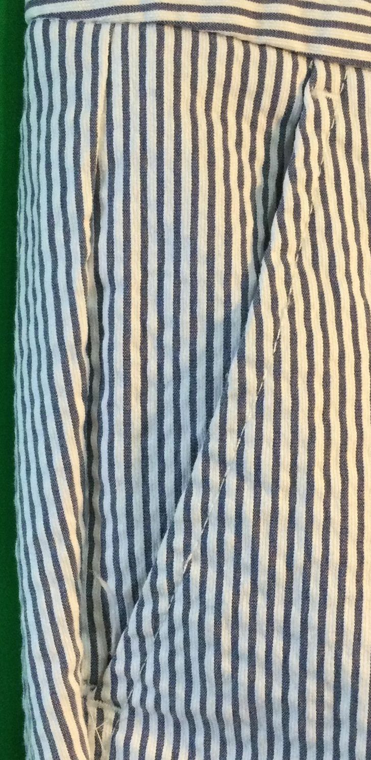 Ann Taylor Blue and White Striped Pants - Size 4P - Ladies