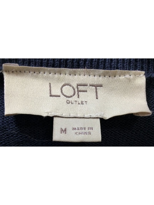 Loft Outlet Blue Buttoned Up Women's Long Sleeve - Size Medium