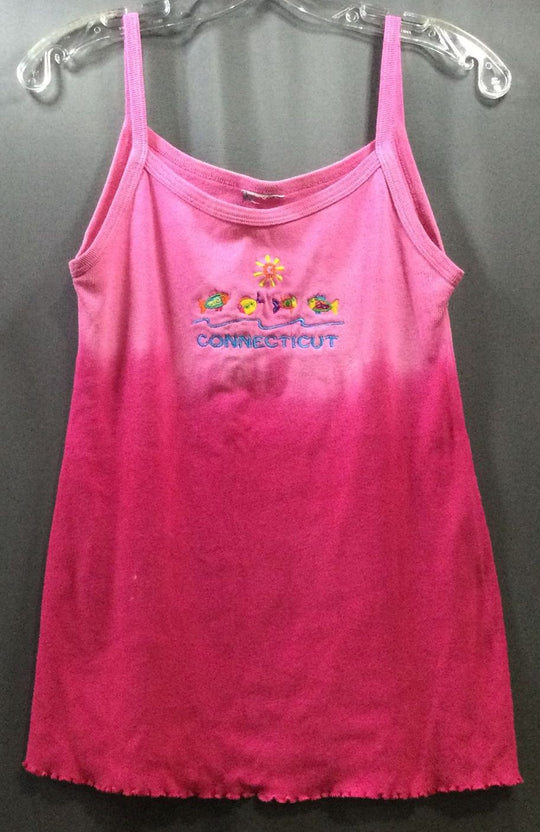 Pink 2 Toned Connecticut Fish Design Tank Top - Size XL - Juniors