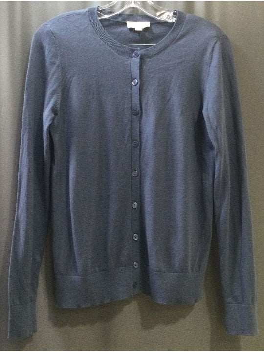 Loft Outlet Blue Buttoned Up Women's Long Sleeve - Size Medium