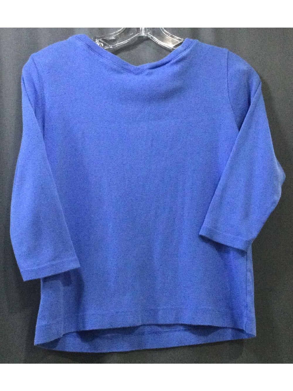 Talbots Blue 3 Quarter Sleeves Women's T-Shirt - Size S - Small