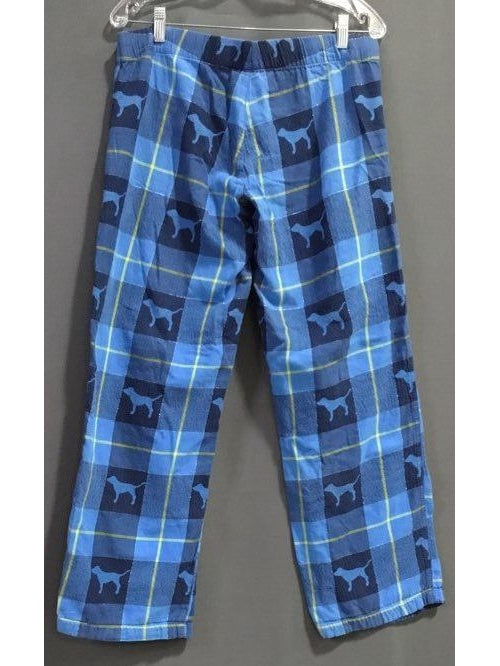 Victoria's Secret PINK Blue With Dogs Pajama Pants - Size Medium