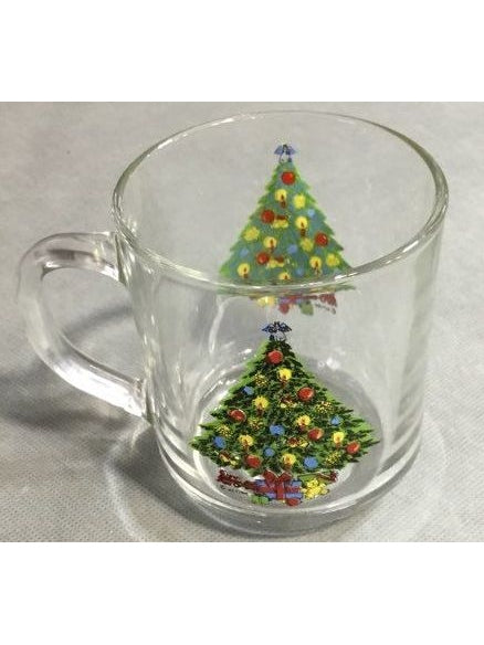 Luminarc Small Glass Christmas Tree Mug